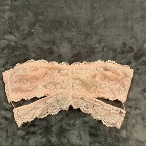 Free people pale pink lacy bralette